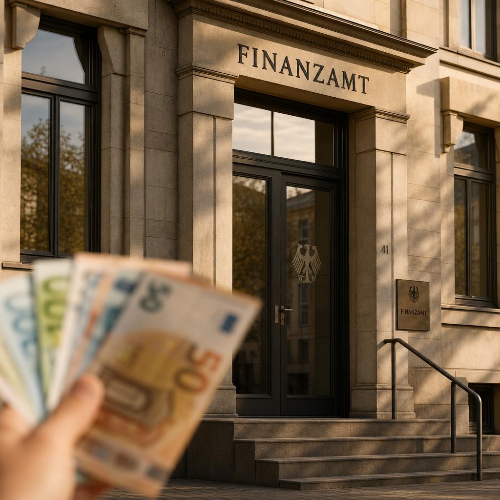 Finanzamt zahlt Geld aus